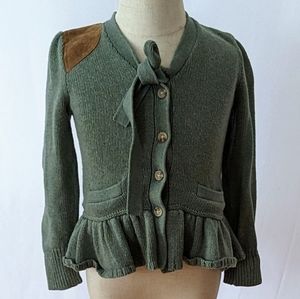 Ralph Lauren Peplum Cardigan